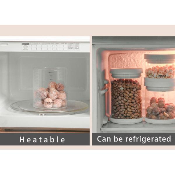 Kitchen Food Storage Containers Moistureproof Feature 500ml-2100ml Capacity