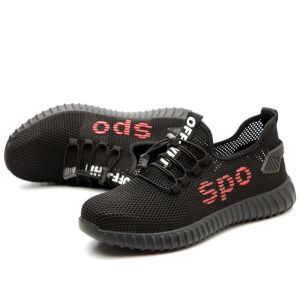 Buy cheap Shengjie Men'S Breathable Flyknit Large Mesh Rubber Sole Fashion Safety Shoes from wholesalers