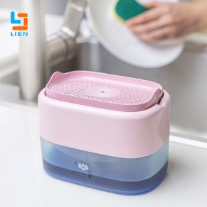 Buy cheap ROSH Foam Soap Pump Dishwasher Soap Dispenser With Sponge Holder product