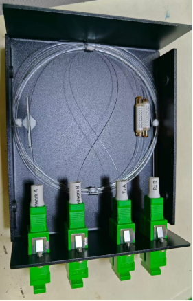 Buy cheap FWDM LGX Box Bypass Fliter Chassis bypass 1650nm T1260-1580nm R1630-1670nm make up of 2FWDM filters Central Wavelengths 1310,1550,1650nm from wholesalers