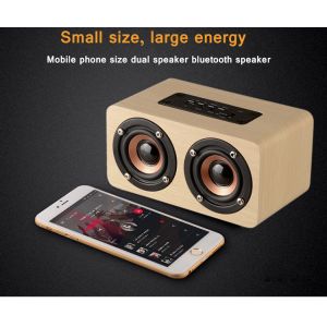 Powerful Wood Wireless Bluetooth speaker1500mAh With TF Card/Voice Prompt