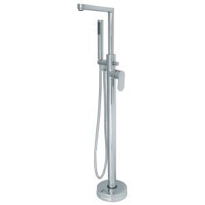 Buy cheap Polished Freestanding Brass Bath Taps , Bathtub Shower Mixer Faucet from wholesalers