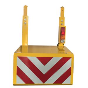 Buy cheap RemovableTraffic Yellow Portable Vehicle Barricades With Wheels from wholesalers