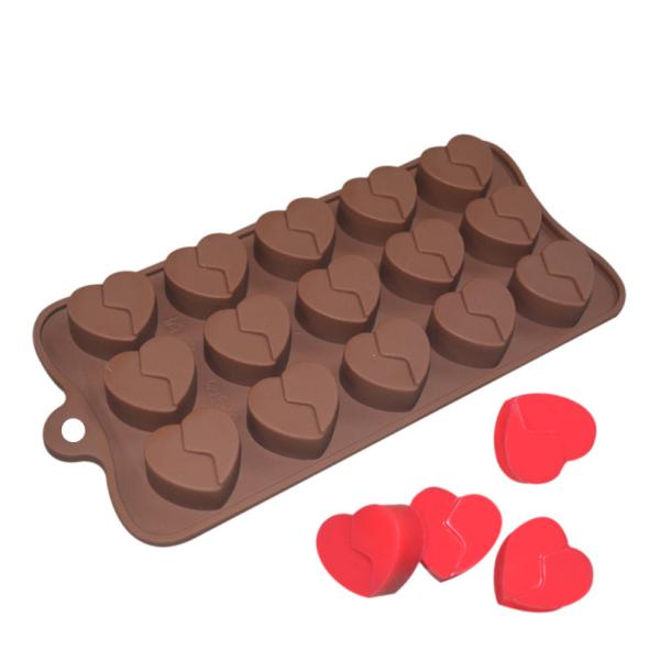 Buy cheap LFGB Custom Chocolate Molds Heart Shaped Mousse Cake Silicone Mold from wholesalers