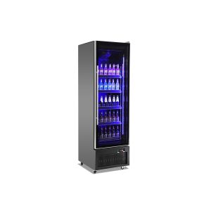 Full glass door bottom compressor beverage display cooler with certificate