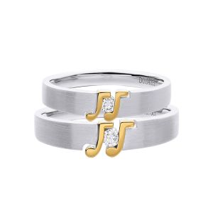 Buy cheap Customized Love Theme OEM 8g Anniversary Couple Rings product