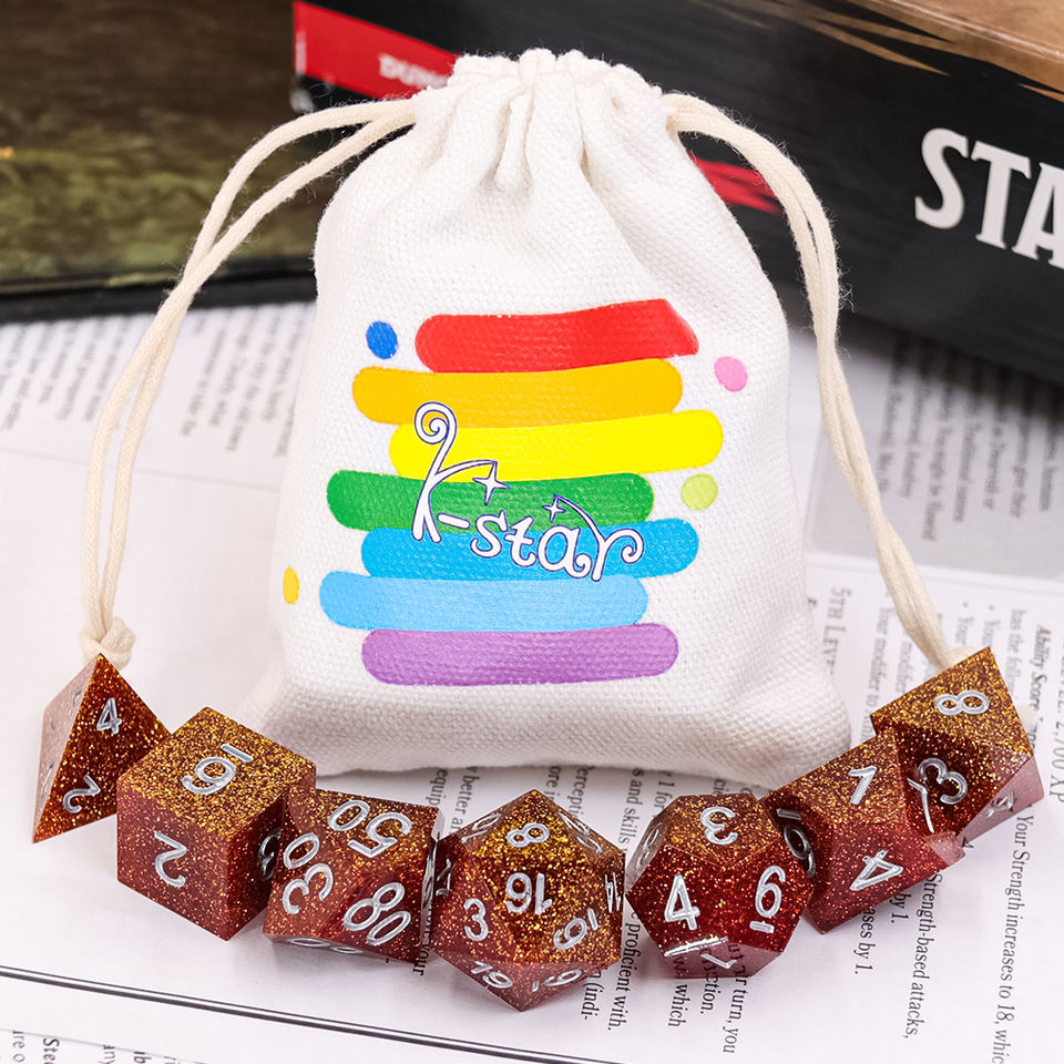 Buy cheap Gemstone Translucent Resin Polyhedral Dice Manual Grinding Durable product