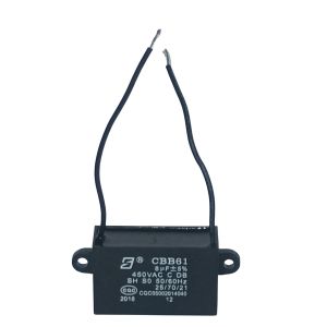 Buy cheap CBB61 Ceiling Fan Capacitor 450V 8.0mfd Plastic Triangles With Locating Holes from wholesalers