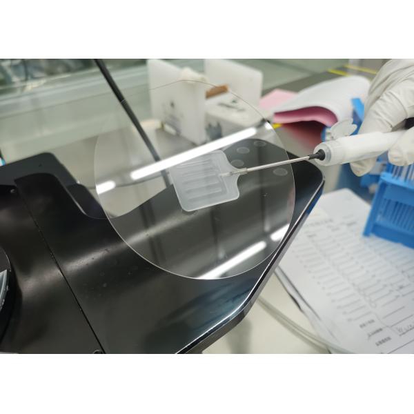 Quality 650um 100mm Monocrystal Sapphire Substrate Wafer Single Side Polished for sale