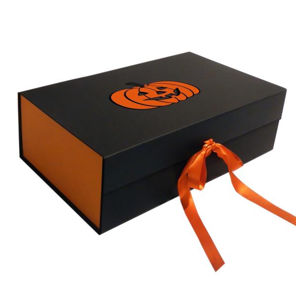 Buy cheap Custom Luxury Folding Magnetic Halloween Gift Box With Ribbon Closure from wholesalers
