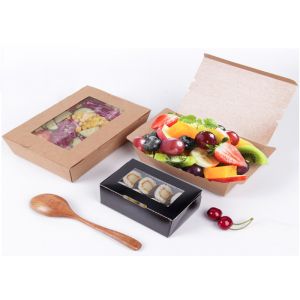 Disposable kraft paper bowl/PLA container custom ice cream cups