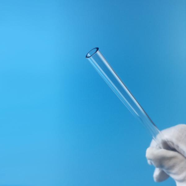 Quality Clear Round Cerium Doped Quartz Single Hole Laser Flow Tube for sale
