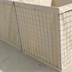 Buy cheap Galfan Welded Mesh Military Barrier 75x75mm Brown Gabion Wall from wholesalers