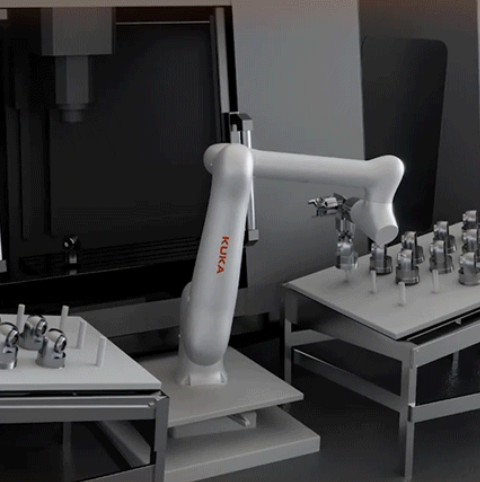 Buy cheap KUKA Iico12 12kg Payload Assembly Handling Pick and Place Robot Arm with Human Machine Cooperation PLC Core Components from wholesalers