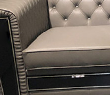 Buy cheap 1.1m Sectional Large Leather Corner Couch 1.8m 2 Piece from wholesalers