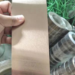 Buy cheap 10mm To 609mm 304 SS Strip Coil Gold Hairline For Advertising Signboard from wholesalers