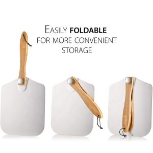 Buy cheap 12"*14"*25'' Pizza Turning Peel Foldable Wooden Handle Aluminum Pizza Peel from wholesalers