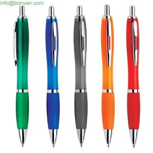 Buy cheap Cheap Wholesale Curvy transparent Promotional Ball Pen, plastic contour pen from wholesalers