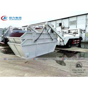 Howo 4x2 8cbm Swept Body refuse collector Swing Arm Garbage Truck