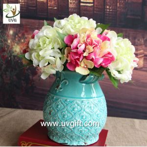China UVG FHY24 wedding decoration materials cheap artificial hydrangea flower for indoor use on sale