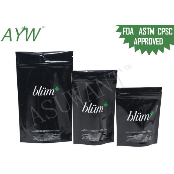 Durable resealable one side clear zipper top for tablets / power / weed