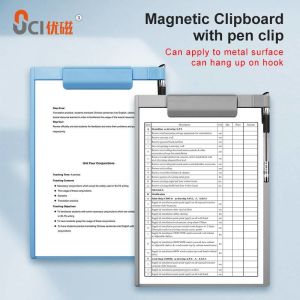 Buy cheap UCI Magnetic Plastic Clipboard With Pen Holder A4 Writable MCB1912-P from wholesalers