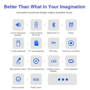 Buy cheap Wireless Bluetooth Speaker Echo Recorder Portable Trolley Speaker UHF 2.4Ghz Wireless Headset Head Hook Handheld MIC from wholesalers