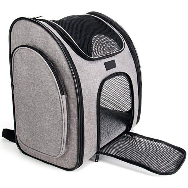 Ventilate Designed Collapsible Cat Carrier Bag , Airline Approved Pet Carrier