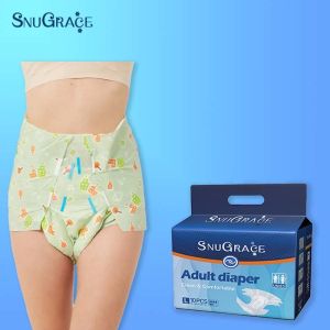 Buy cheap Super Speed Absorbency Printed Adult Diaper with Color Pattern and Quick product