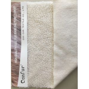 100D Plain 100% Polyester Jackets Sherpa Fabric Lining Fabric with Shrink