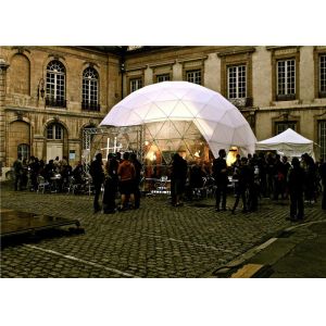 Modular Frame Geodesic Dome Shelter 8m Diameter Party Ceremony