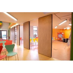 Commercial Movable Aluminum Office Sliding Partition Walls With Smooth Arc