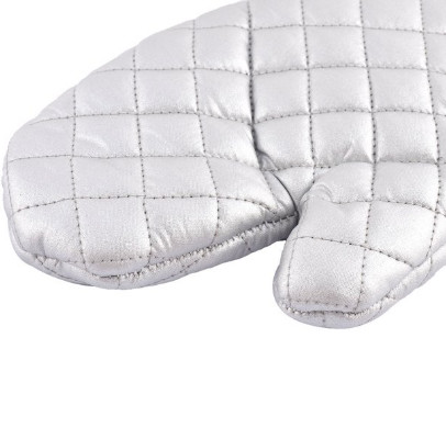 Quality Anti Scratch Silver Oven Mitts  Non Disposable Heat Transfer Printing for sale
