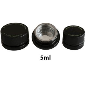 Buy cheap 5ml / 7ml / 9ml Glass Concentrate Containers With Chrome Plated Inside from wholesalers