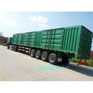Heavy Duty Van Type Cargo Semi Trailers Sinotruk 3 4 Axles 80t Durable