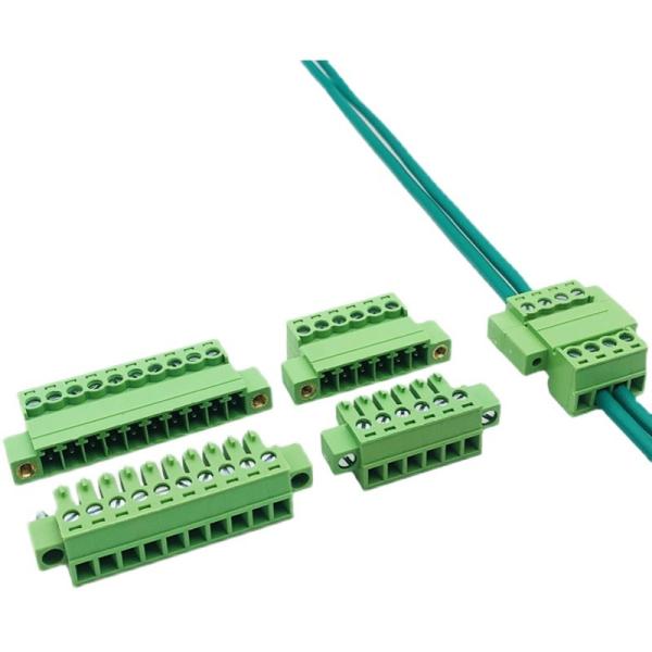 Quality 3.81mm Spacing Interlocking Flange Docking Screw Terminal Blocks for sale