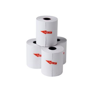 Buy cheap White Odorless 48gsm Jumbo Thermal Paper Roll 80x80mm product
