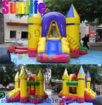 Buy cheap Mini Yellow Inflatable Bouncer Slide Combo , Bouncy Castles With Slide For Fun from wholesalers