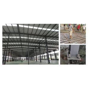 Customized Size Poultry Farm House With Steel Tiles Shot Blasting And Painting