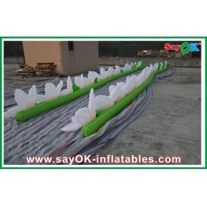 Buy cheap Decorative White Inflatable Lighting Decoration Fire-proof Lighting Flower Length 5M from wholesalers