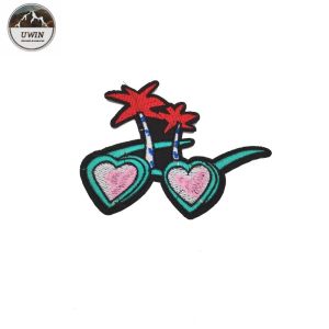 Buy cheap Retro Glasses Embroidery Designs Patches Eco Friendly Material For Clothing from wholesalers