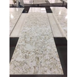 Pre cut quartz stone vanity top Eased Edge Water Absorption < 1.0%