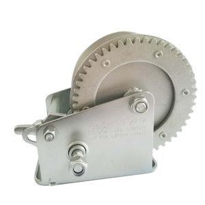 Mini Small Manual Hand Winch 1600lb Capacity Color Power Coating