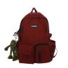 Buy cheap 2024 NEW KOREAN VERSION OF SIMPLE STUDENT SCHOOLBAG ANTI-THEFT ANTI-SEISMIC COLLEGE WIND BACKPACK COMPUTER BACKPACK from wholesalers