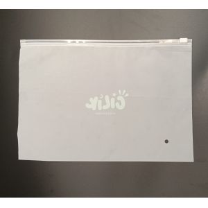 Eco-Friendly Food-Safe Reusable CPE Frosted Zipper Pouch Storage For Clothes