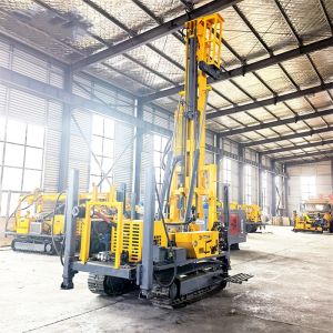 260meter Depth Diesel Portable Water Well Drill Rig Machine Hard Rock Drilling
