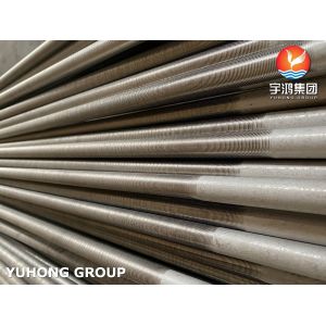 ASTM B111 C71640 (Cu70Ni30) Copper Nickel Alloy Low Fin Tubes For Heat