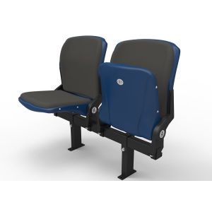 Buy cheap Padded Upholstered Folding Plastic Stadium Seating With Optional Armrest from wholesalers
