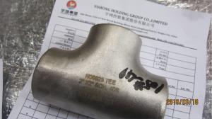 Buy cheap ASTM B366 Inconel 625 Tee Butt Weld Fittings ANSI B16.9 , Penetrant Inspection product