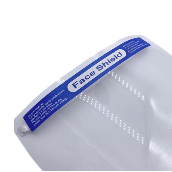 Reusable Antibacterial Full Face Shield Quick Easy To Put On Elastic Band